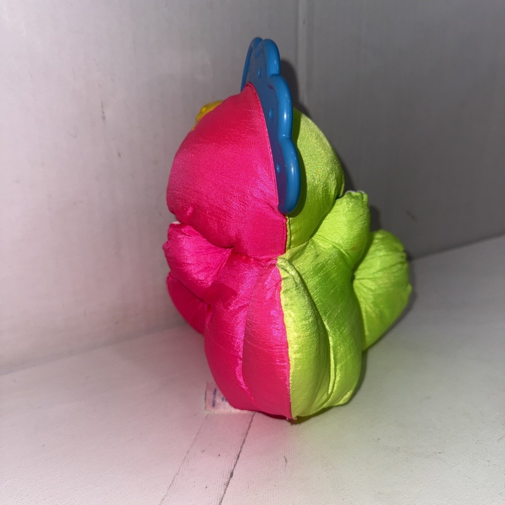 Vintage 1991 Fisher Price Puffalumps Dino Hot PinkDinosaur Plush Toy - Picture 3 of 10